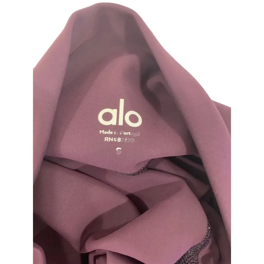 ALO High-Waist Ripped Warrior Laser Cutout Leggings in 